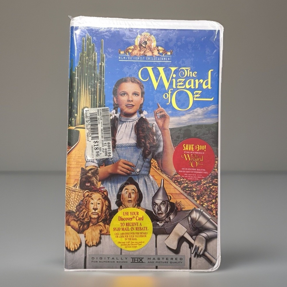 The Wizard of Oz VHS 1996 MGM Brand New Factory Sealed Clamshell Judy Garland